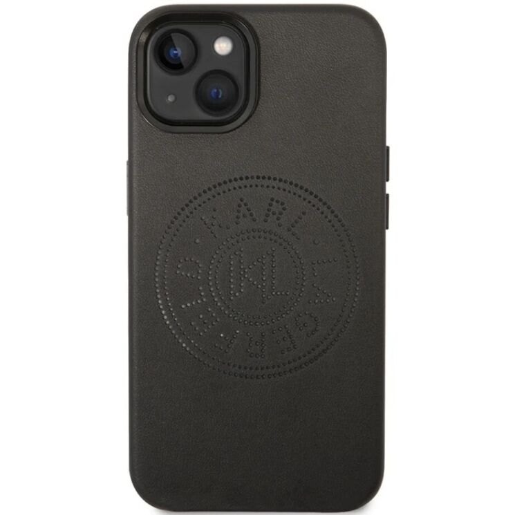 Защитный чехол Karl Lagerfeld Leather Perforated Logo для Apple iPhone 14 Plus - Black: фото 2 из 8
