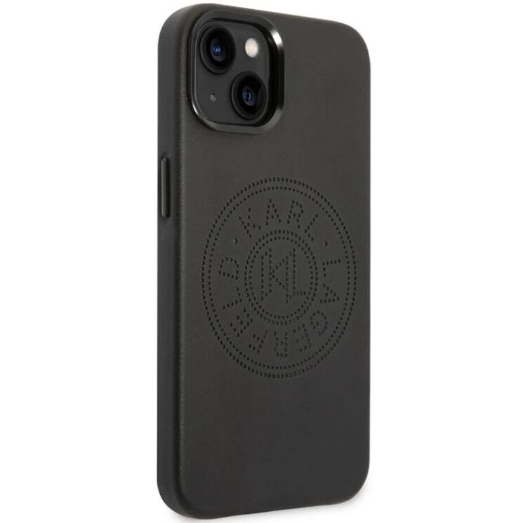 Защитный чехол Karl Lagerfeld Leather Perforated Logo для Apple iPhone 14 Plus - Black: фото 3 из 8