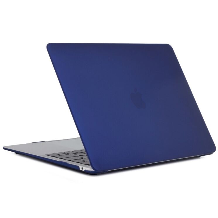 Защитная накладка UniCase Matte Shell для Apple MacBook Air 13 (2020) - Black / Blue: фото 3 из 5