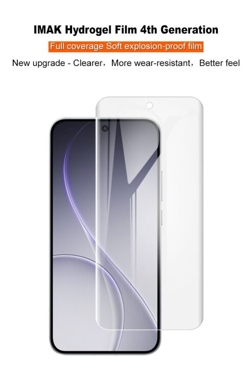 Защитная пленка IMAK Hydrogel Clear Film для OPPO Reno 15: фото 3 из 10