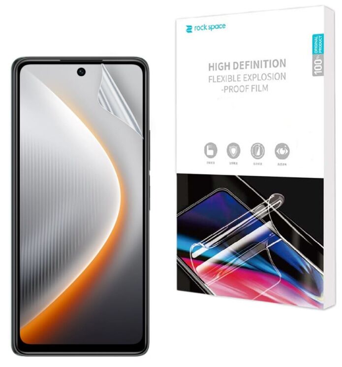 Защитная пленка на экран RockSpace Explosion-Proof SuperClear для TECNO Pova 7 Neo (404001) Защитная пленка на экран RockSpace Explosion-Proof SuperClear для TECNO Pova 7 Neo: фото 1 из 10
