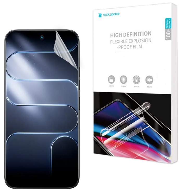Защитная пленка на экран RockSpace Explosion-Proof SuperClear для TECNO Spark 50 Pro: фото 1 из 10