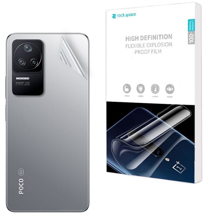 Захисна плівка на задню панель RockSpace Explosion-Proof SuperClear для Xiaomi Poco F4 / Redmi K40S: фото 1 з 9