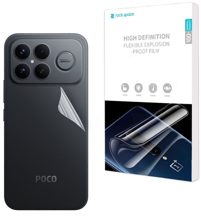 Захисна плівка на задню панель RockSpace Explosion-Proof SuperClear для Xiaomi Poco F8 Ultra: фото 1 з 9