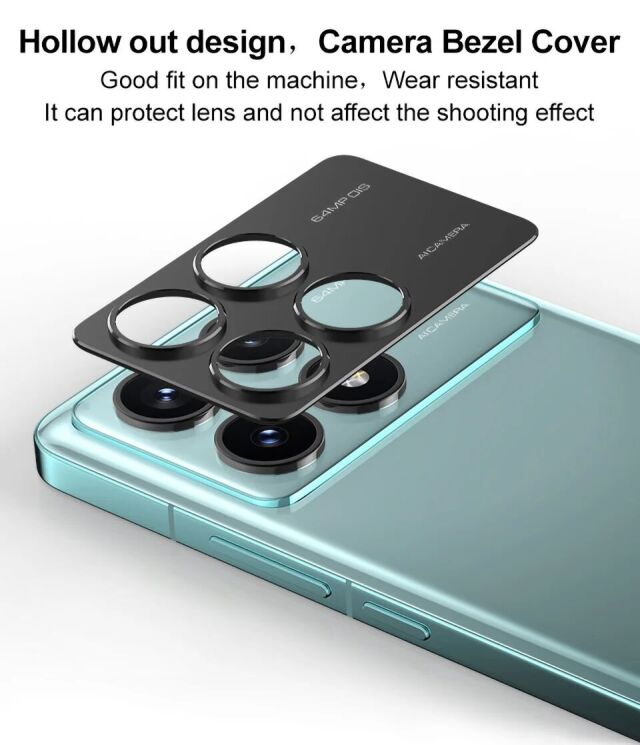 Защитная рамка IMAK Camera Styling для Xiaomi Poco X6 Pro - Black: фото 11 из 13