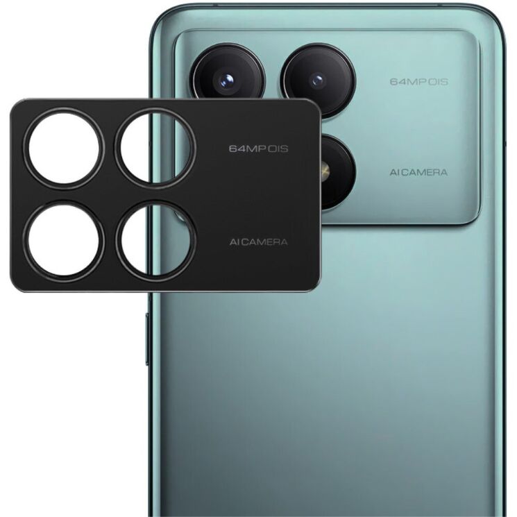 Защитная рамка IMAK Camera Styling для Xiaomi Poco X6 Pro - Black: фото 1 из 13