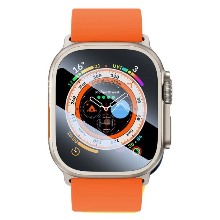 Захисне скло Baseus Micro-Crystal Tempered Glass для Apple Watch Ultra / Ultra 2 (49mm) - Black: фото 4 з 15