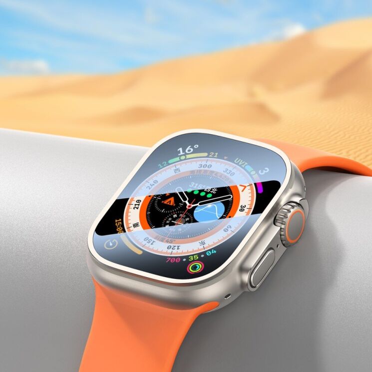 Захисне скло Baseus Micro-Crystal Tempered Glass для Apple Watch Ultra / Ultra 2 (49mm) - Black: фото 13 з 15