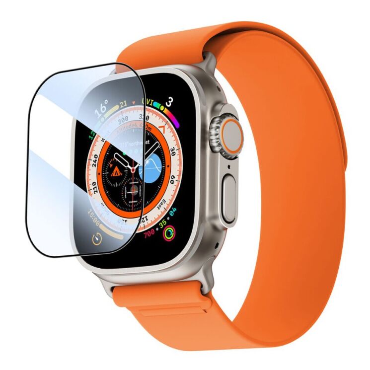 Захисне скло Baseus Micro-Crystal Tempered Glass для Apple Watch Ultra / Ultra 2 (49mm) - Black: фото 1 з 15