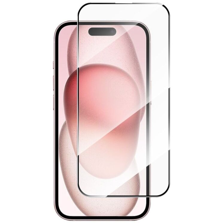Защитное стекло HAT PRINCE Full Glue Cover для Apple iPhone 15 Plus - Black: фото 1 из 9