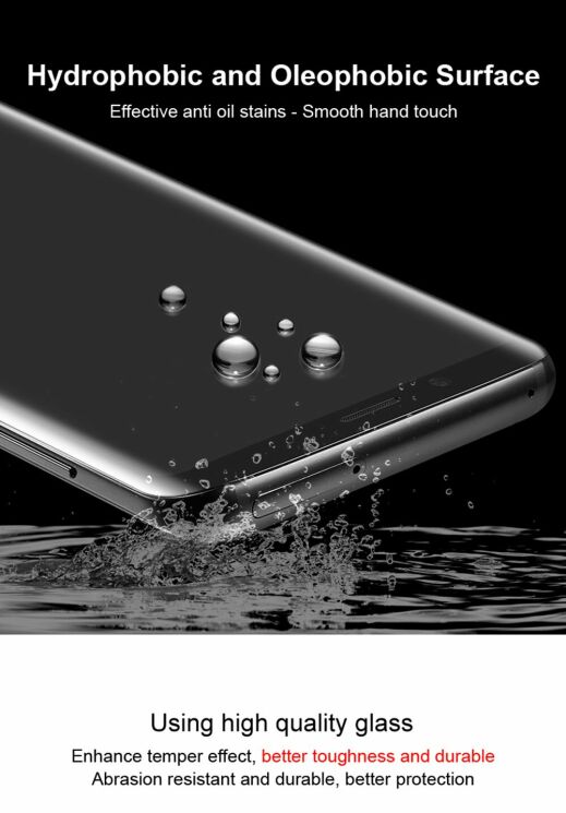 Защитное стекло IMAK 3D Curved Full Covering для Samsung Galaxy Note 10 (N970) - Black: фото 12 из 13