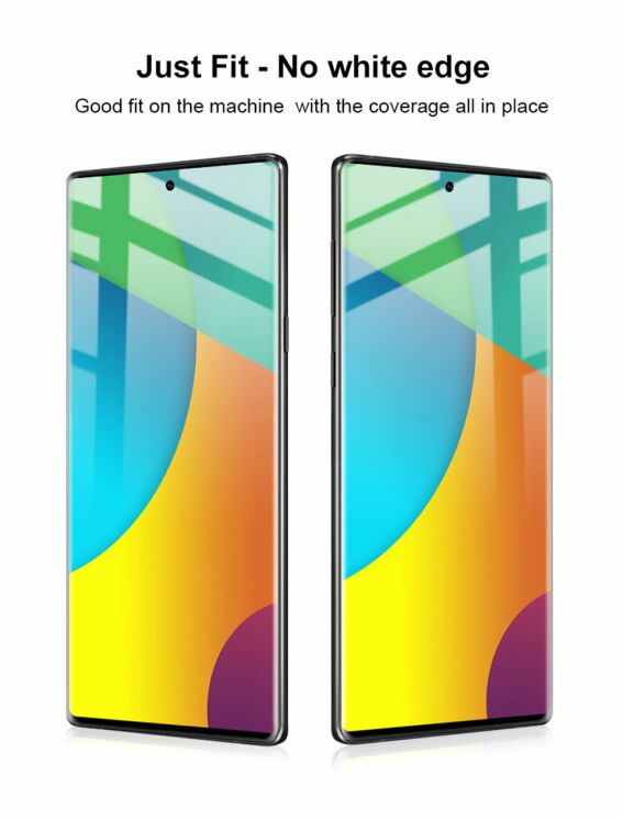 Защитное стекло IMAK 3D Curved Full Covering для Samsung Galaxy Note 10 (N970) - Black: фото 9 из 13