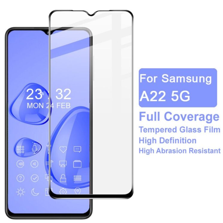 Защитное стекло IMAK 5D Pro+ Full Glue для Samsung Galaxy A22 5G (A226) - Black: фото 7 из 12