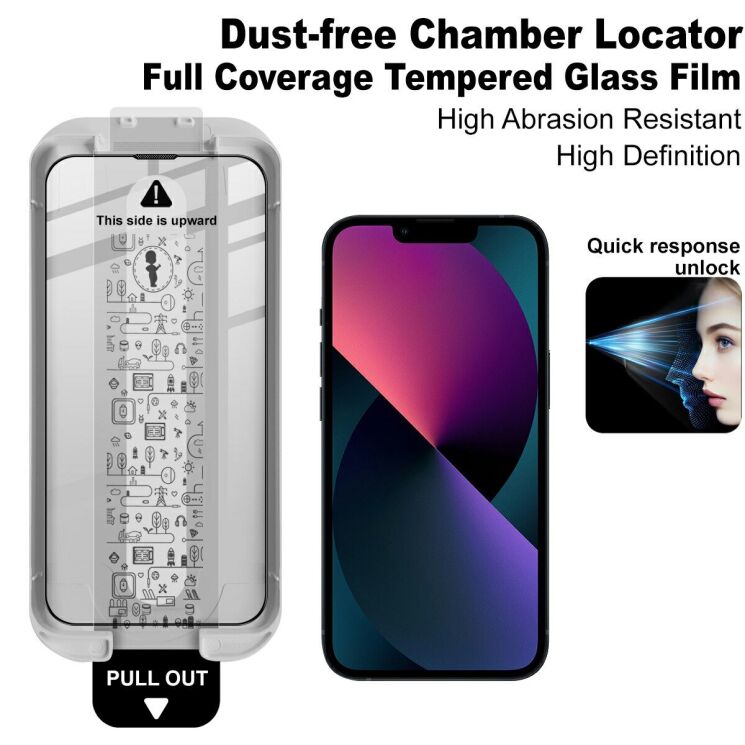 Захисне скло IMAK Easy Install Full GLue для iPhone 13 / 13 Pro - Black: фото 4 з 12