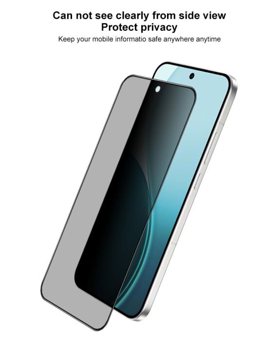 Захисне скло IMAK Privacy 9H Protect для OPPO Reno 14 5G - Black: фото 6 з 9
