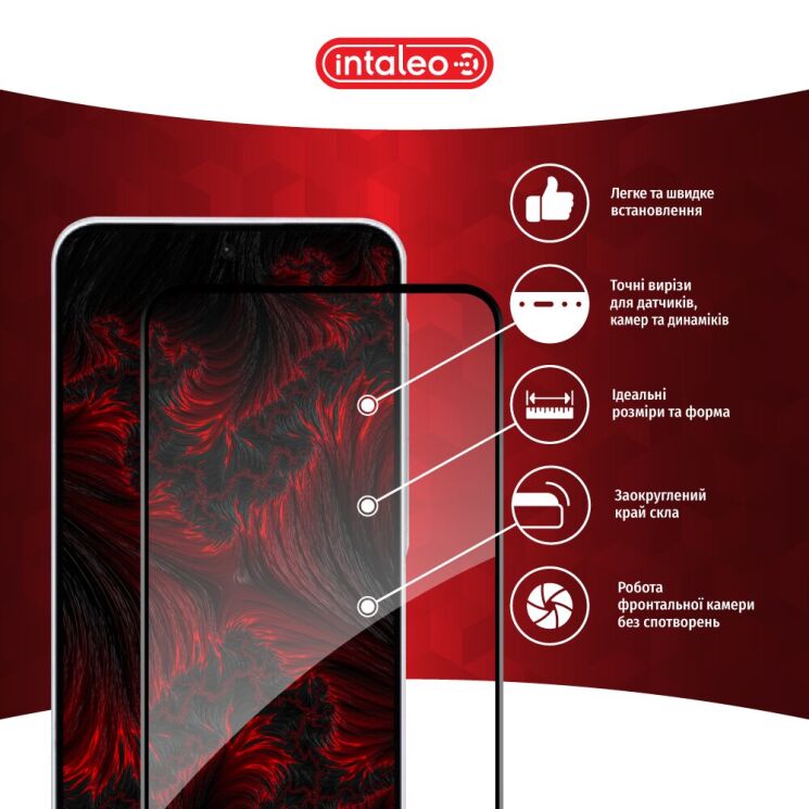 Защитное стекло Intaleo Full Glue для Samsung Galaxy A36 (A366) - Black: фото 4 из 9