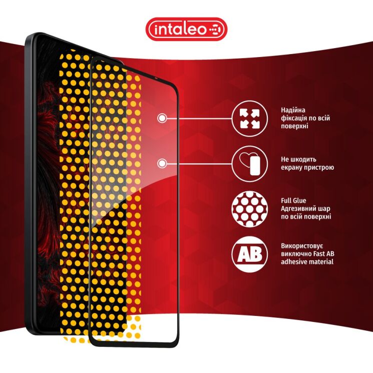 Защитное стекло Intaleo Full Glue для Xiaomi Redmi Note 14 5G - Black: фото 7 из 8
