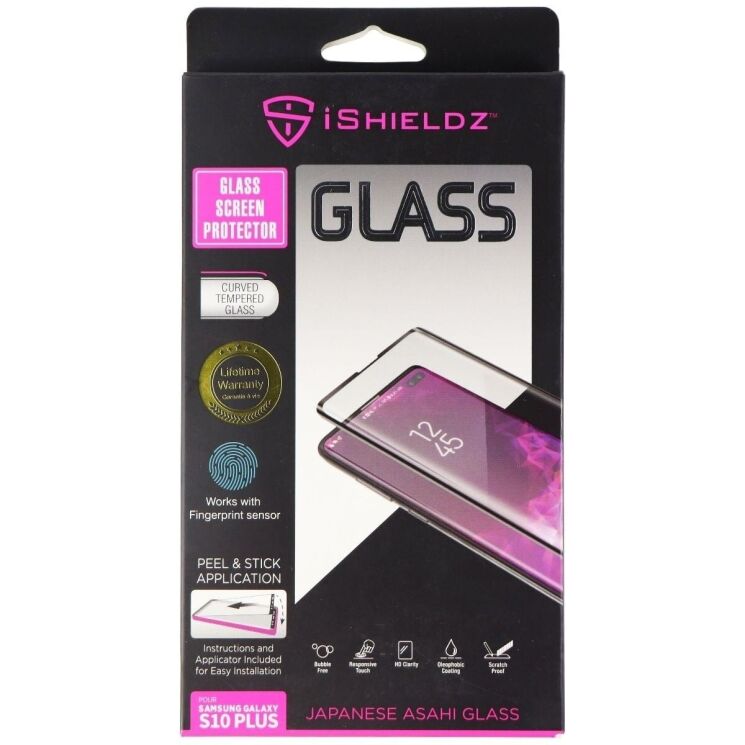 Защитное стекло iShieldz 5D Asahi для Samsung Galaxy S10 Plus (G975) IS3GS10PFP - Black: фото 1 из 1