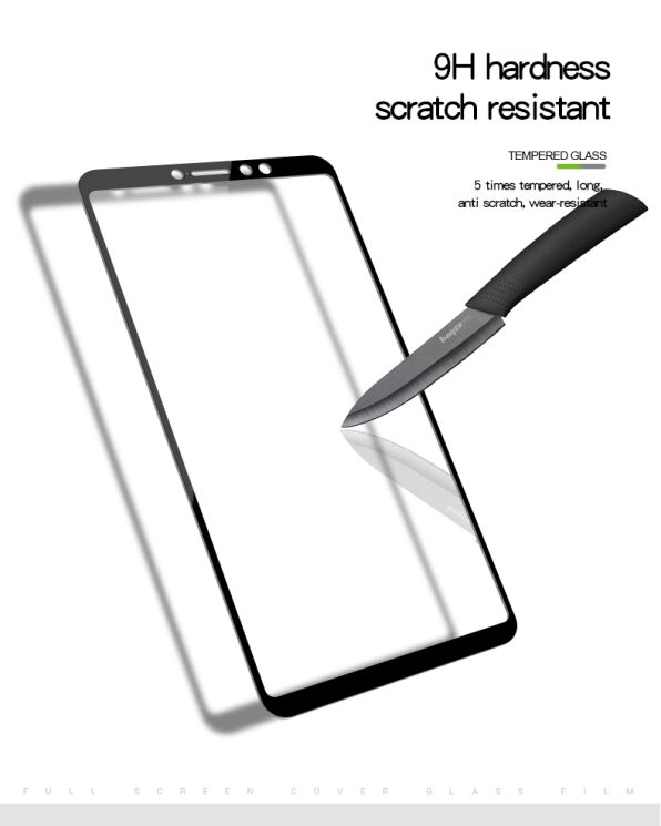 Защитное стекло MOFI 9H Full Cover Glass для Xiaomi Mi Max 3 - White: фото 5 из 7