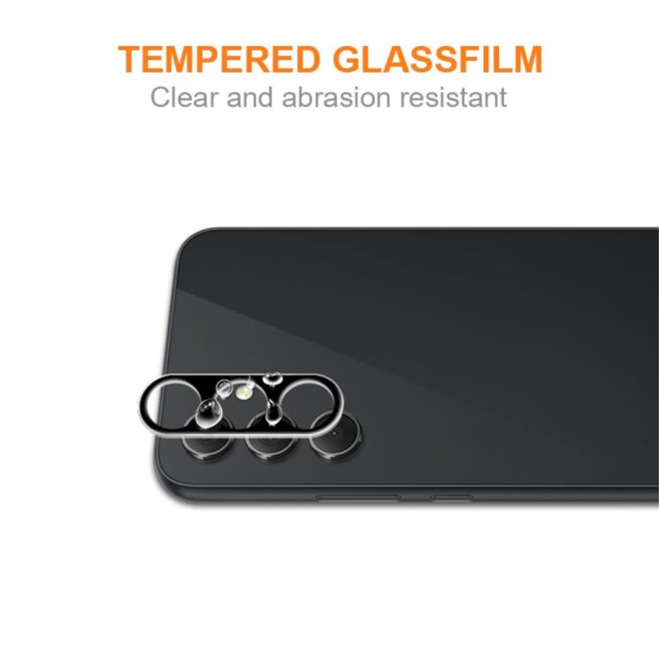 Захисне скло на камеру AMORUS Black Lens для Samsung Galaxy A35 (A356) - Black: фото 4 з 7