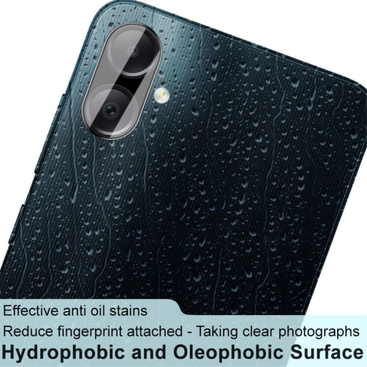 Защитное стекло на камеру IMAK Black Glass Lens для Samsung Galaxy A05 (A055) - Black: фото 5 из 10