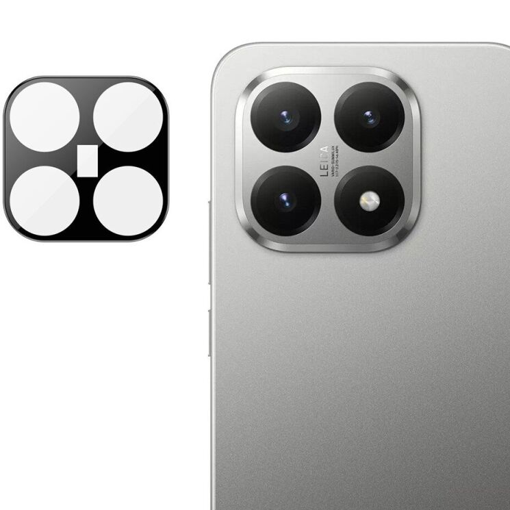Защитное стекло на камеру IMAK Black Glass Lens для Xiaomi 15T - Black: фото 1 из 8