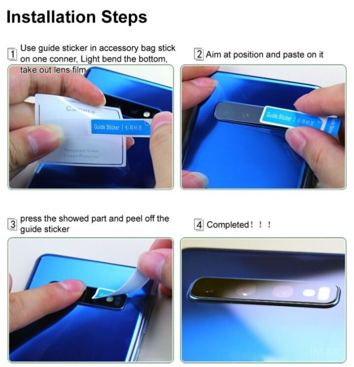 Защитное стекло на камеру IMAK Integrated Lens Protector для Samsung Galaxy S24 FE (S721): фото 8 из 9