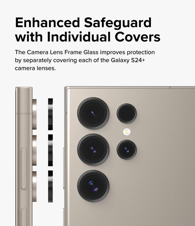Захисне скло на камеру Ringke Lens Protector для Samsung Galaxy S24 Ultra (S928) 8809961784156 - Black (375852B) Захисне скло на камеру Ringke Lens Protector для Samsung Galaxy S24 Ultra (S928) 8809961784156 - Black: фото 4 з 13
