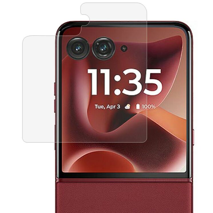 Защитное стекло на внешний дисплей Deexe Rear Glass для Motorola Rarz 70 Ultra (411501) Защитное стекло на внешний дисплей Deexe Rear Glass для Motorola Rarz 70 Ultra: фото 1 из 4