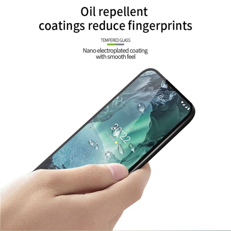 Защитное стекло PINWUYO Full Glue Cover для Nokia G21 / G11 - Black: фото 9 из 12