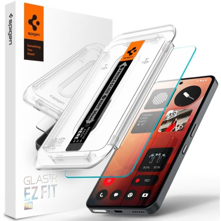 Захисне скло Spigen (SGP) GLAS.tR EZ Fit для Nothing Phone (3a) / (3a) Pro (AGL09429): фото 1 з 7