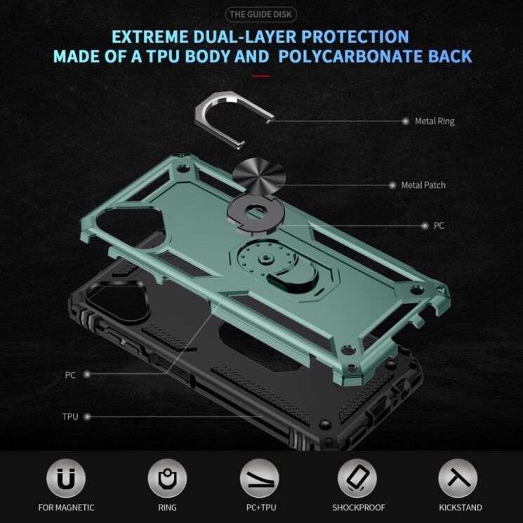 Защитный чехол Deexe Armor Case для Samsung Galaxy A06 (A065) - Black: фото 7 из 7