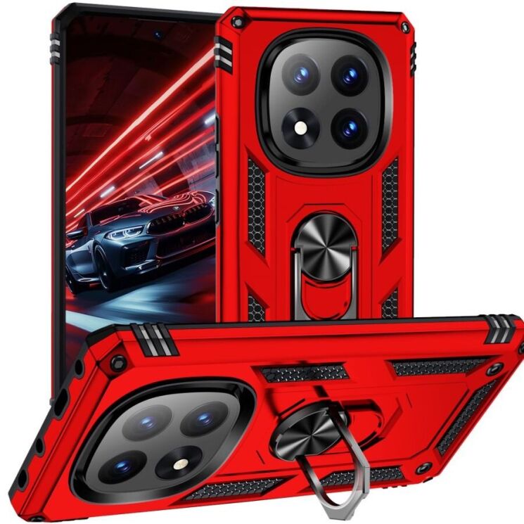 Защитный чехол Deexe Armor Case для Xiaomi Redmi Note 14 Pro 5G / Poco X7 - Red: фото 1 из 7