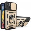 Защитный чехол Deexe Armor Shield для Apple iPhone 15 - Gold (329545F)