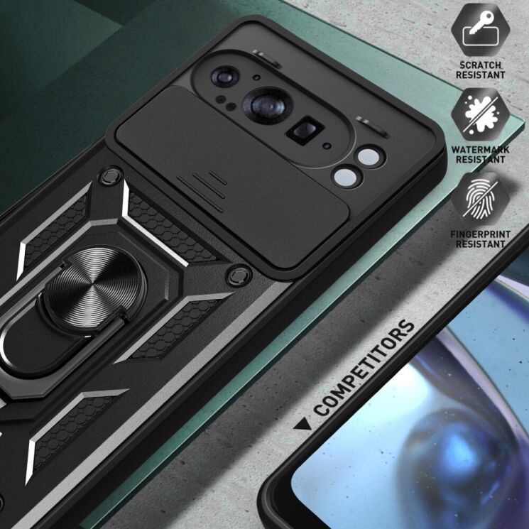 Защитный чехол Deexe Armor Shield для Google Pixel 9 Pro XL - Black: фото 7 из 9