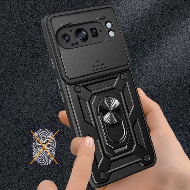 Защитный чехол Deexe Armor Shield для Google Pixel 9 Pro XL - Black: фото 8 из 9
