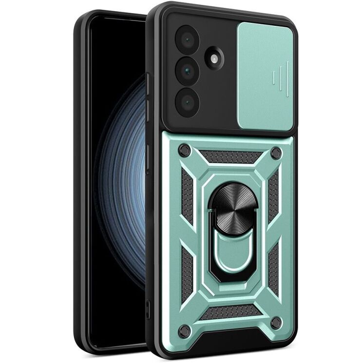 Защитный чехол Deexe Armor Shield для Samsung Galaxy A56 (A566) - Green: фото 1 из 9