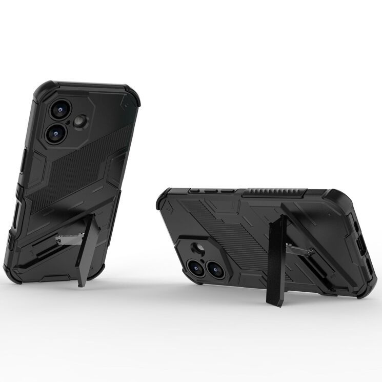 Захисний чохол Deexe Bibercas для Apple iPhone 17 - Black: фото 2 з 6