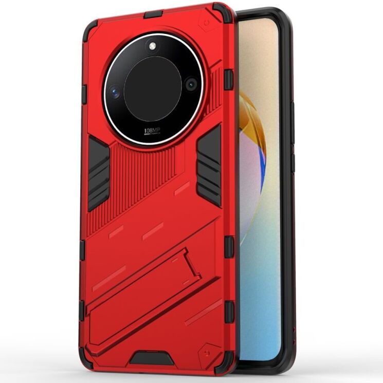 Защитный чехол Deexe Bibercas для Honor Magic 6 Lite - Red: фото 2 из 8