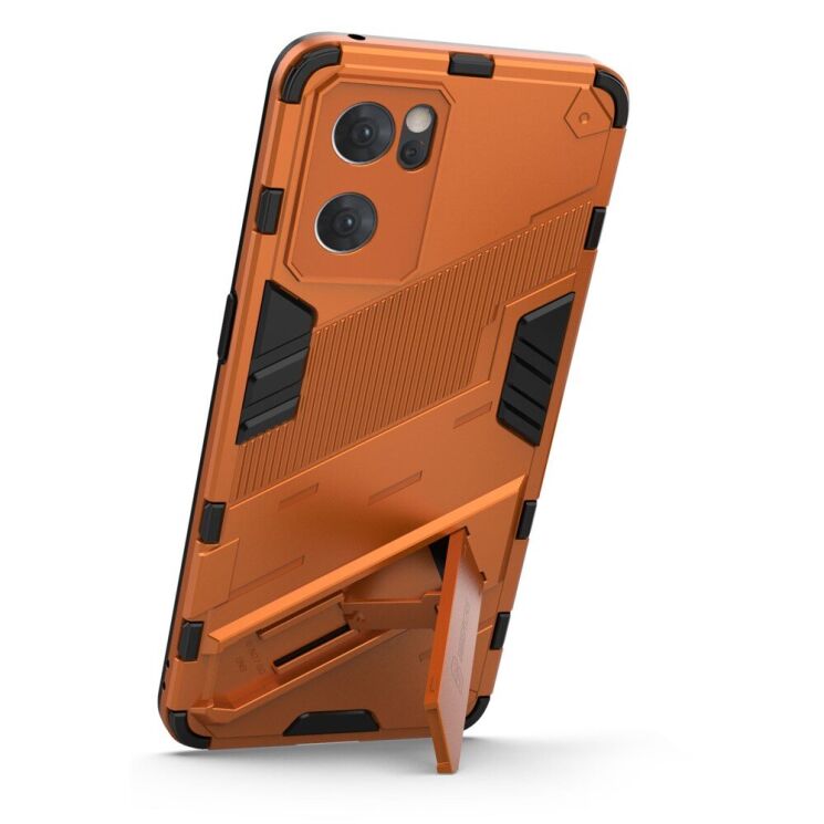 Захисний чохол Deexe Bibercas для OPPO Reno 7 5G Chinese - Orange: фото 3 з 8