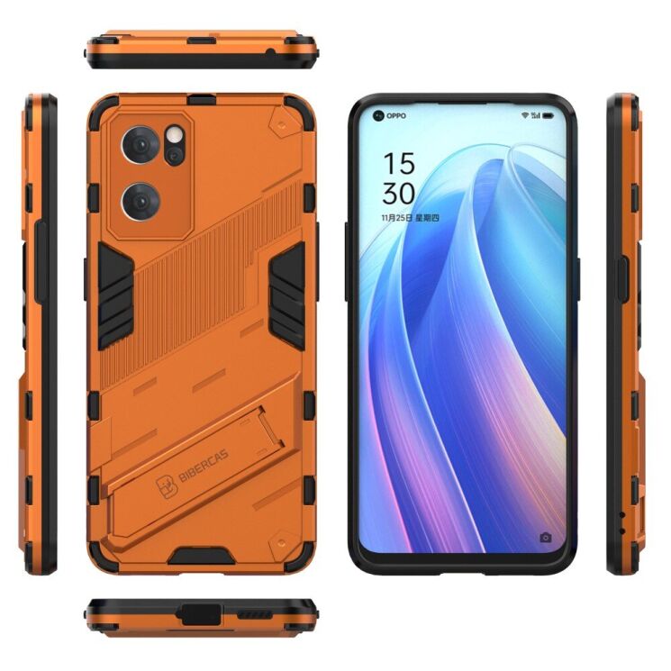Захисний чохол Deexe Bibercas для OPPO Reno 7 5G Chinese - Orange: фото 6 з 8