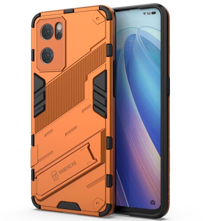 Захисний чохол Deexe Bibercas для OPPO Reno 7 5G Chinese - Orange: фото 2 з 8