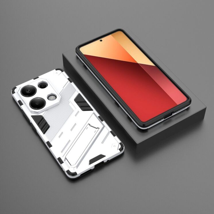 Защитный чехол Deexe Bibercas для Xiaomi Redmi Note 13 Pro 4G / Poco M6 Pro - White: фото 6 из 7