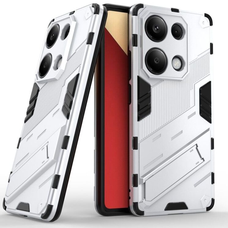 Защитный чехол Deexe Bibercas для Xiaomi Redmi Note 13 Pro 4G / Poco M6 Pro - White: фото 1 из 7