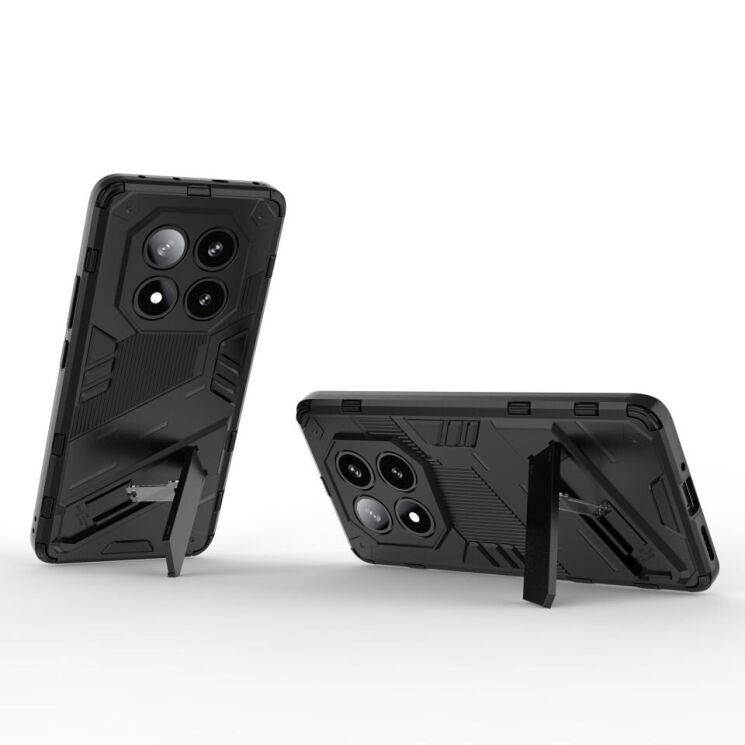 Захисний чохол Deexe Bibercas для Xiaomi Redmi Note 14 Pro 5G - Black: фото 2 з 6