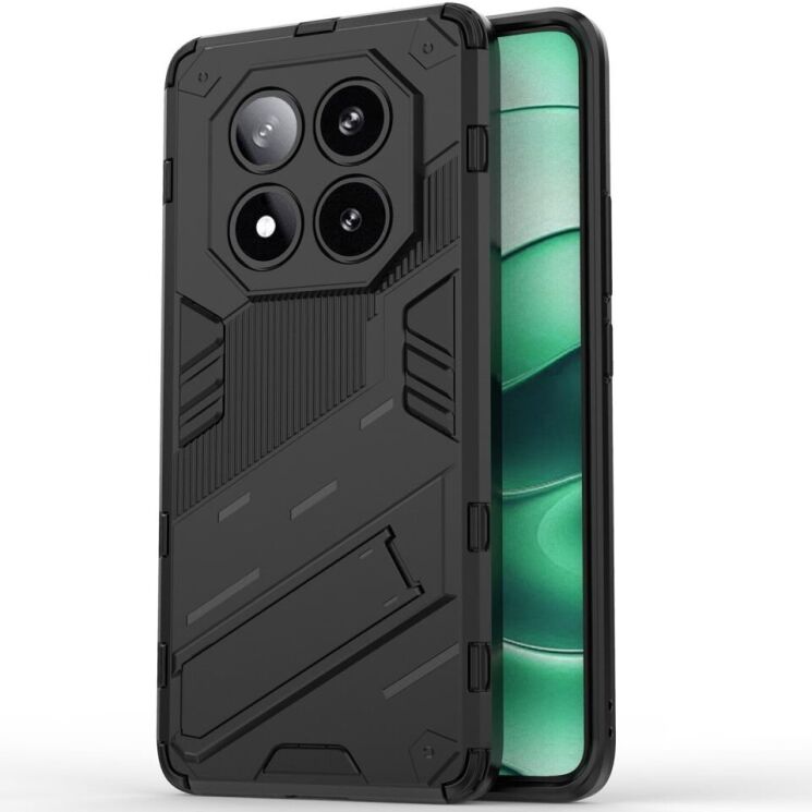 Захисний чохол Deexe Bibercas для Xiaomi Redmi Note 14 Pro 5G - Black: фото 1 з 6