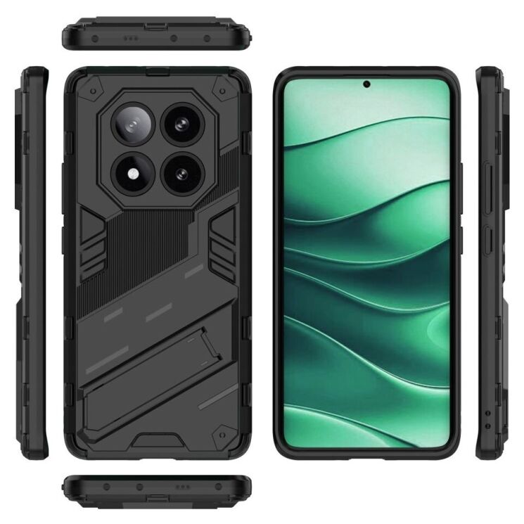 Захисний чохол Deexe Bibercas для Xiaomi Redmi Note 14 Pro 5G - Black: фото 4 з 6