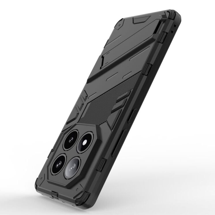 Захисний чохол Deexe Bibercas для Xiaomi Redmi Note 14 Pro 5G - Black: фото 3 з 6