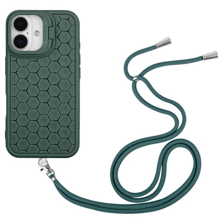 Защитный чехол Deexe CasePro with MagSafe для Apple iPhone 16 - Army Green: фото 2 из 5