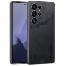 Защитный чехол Deexe Circuit Pattern для Samsung Galaxy S24 Ultra (S928) - Black: фото 1 из 8
